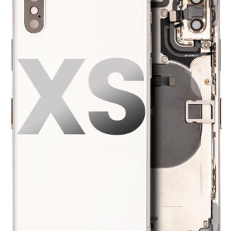 Rückgehäuse mit Kleinteilen vormontiert für iPhone XS (ausgebautes Originalteil: Grade B) (Silver (Silber))