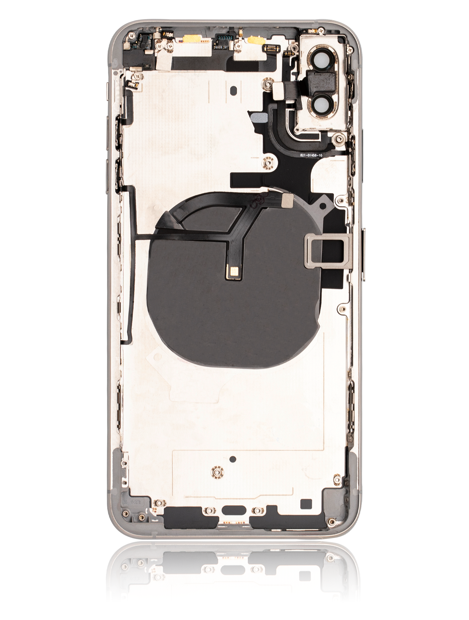 Rückgehäuse mit Kleinteilen vormontiert für iPhone XS Max (ausgebautes Originalteil: Grade B) (Silver (Silber)) – Bild 3