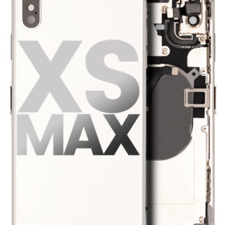 Rückgehäuse mit Kleinteilen vormontiert für iPhone XS Max (ausgebautes Originalteil: Grade B) (Silver (Silber))