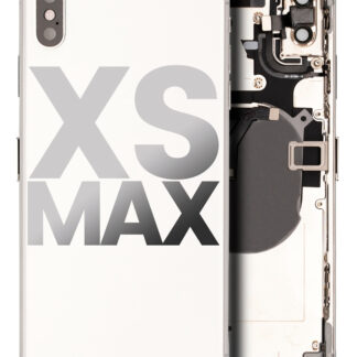 Rückgehäuse mit Kleinteilen vormontiert für iPhone XS Max (ausgebautes Originalteil: Grade C) (Silver (Silber))