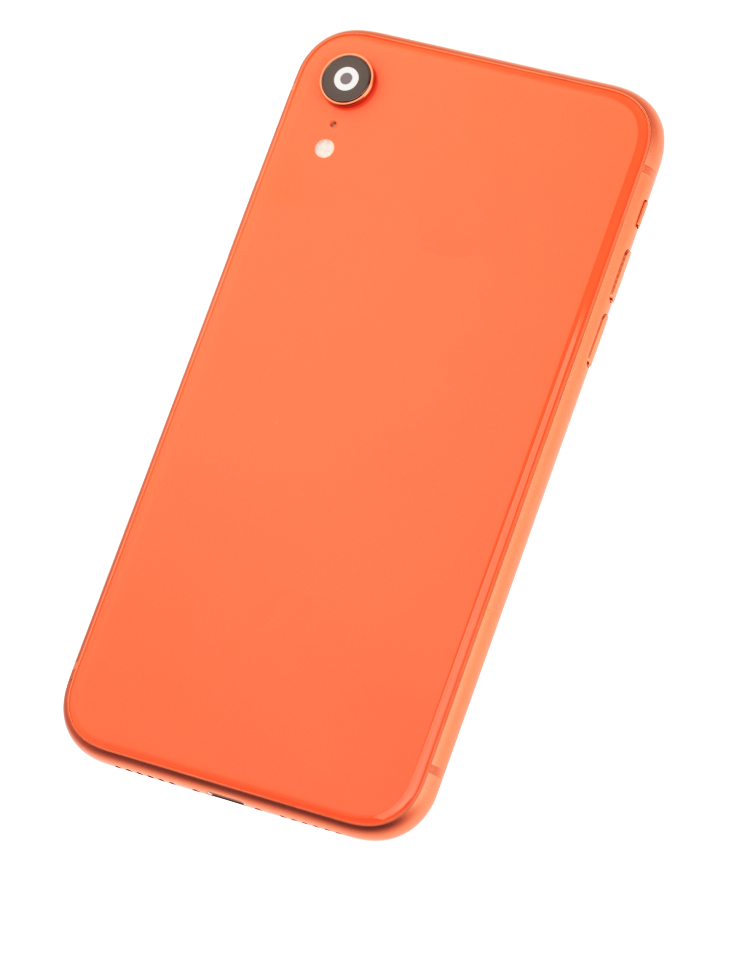 Rückgehäuse mit Kleinteilen vormontiert für iPhone XR (ausgebautes Originalteil: Grade C) (Coral) – Bild 4