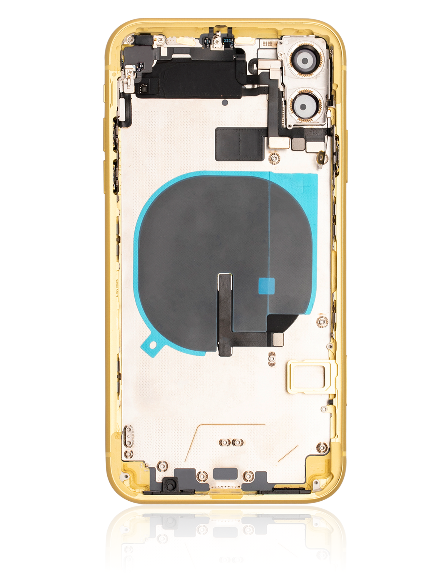 Rückgehäuse mit Kleinteilen vormontiert für iPhone 11 (ausgebautes Originalteil: Grade B) (Yellow) – Bild 3