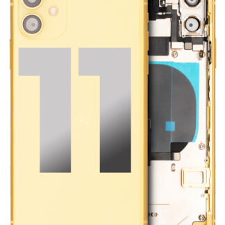 Rückgehäuse mit Kleinteilen vormontiert für iPhone 11 (ausgebautes Originalteil: Grade B) (Yellow)