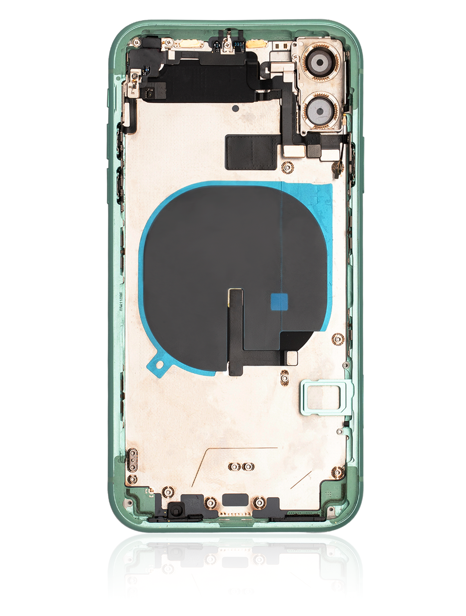 Rückgehäuse mit Kleinteilen vormontiert für iPhone 11 (ausgebautes Originalteil: Grade C) (Green (Grün)) – Bild 3