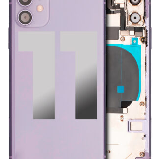 Rückgehäuse mit Kleinteilen vormontiert für iPhone 11 (ausgebautes Originalteil: Grade C) (Purple (Violett))