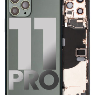 Rückgehäuse mit Kleinteilen vormontiert für iPhone 11 Pro (ausgebautes Originalteil: Grade B) (Midnight Green)
