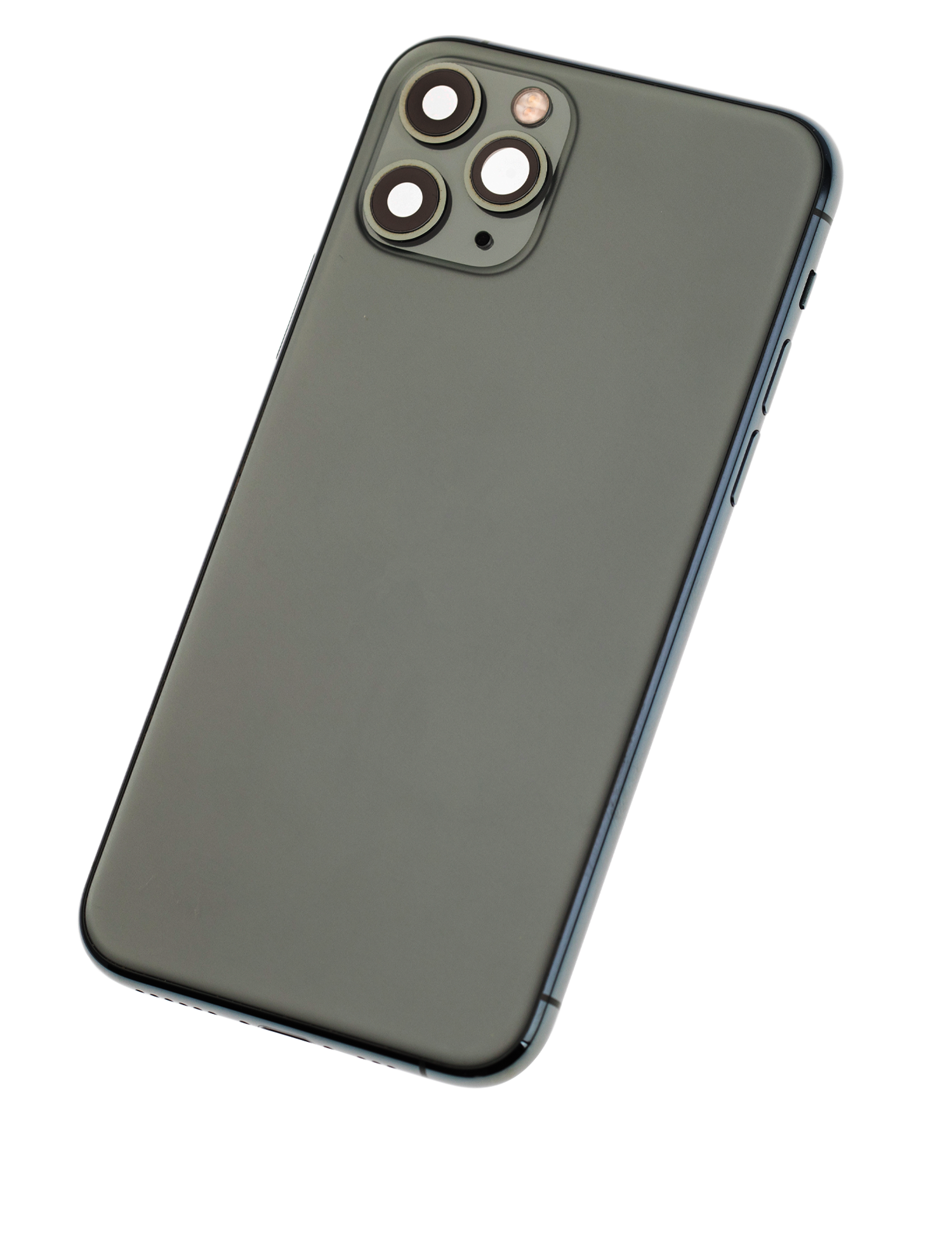Rückgehäuse mit Kleinteilen vormontiert für iPhone 11 Pro (ausgebautes Originalteil: Grade C) (Matte Midnight Green) – Bild 2