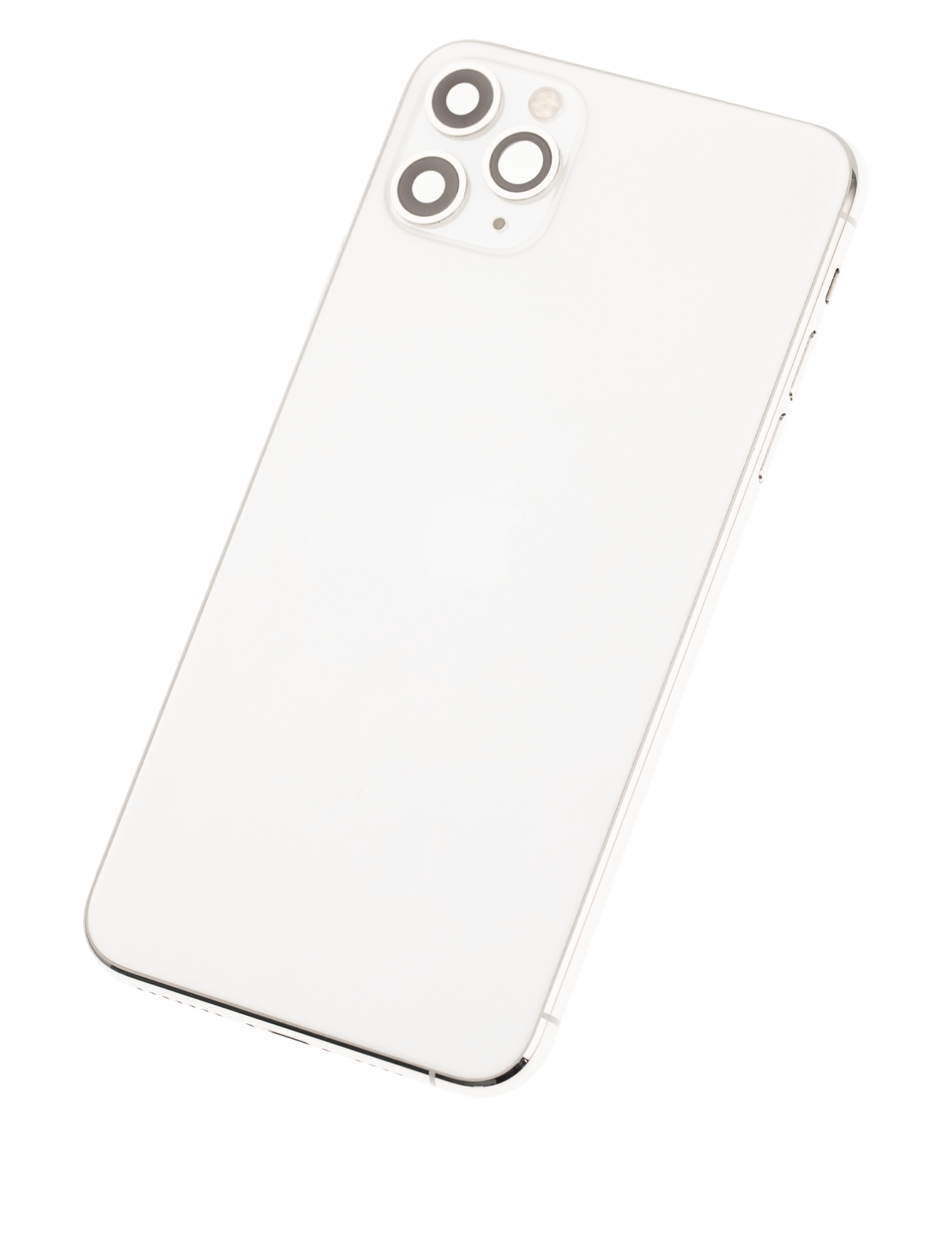 Rückgehäuse mit Kleinteilen vormontiert für iPhone 11 Pro Max (ausgebautes Originalteil: Grade B) (Silver (Silber)) – Bild 2
