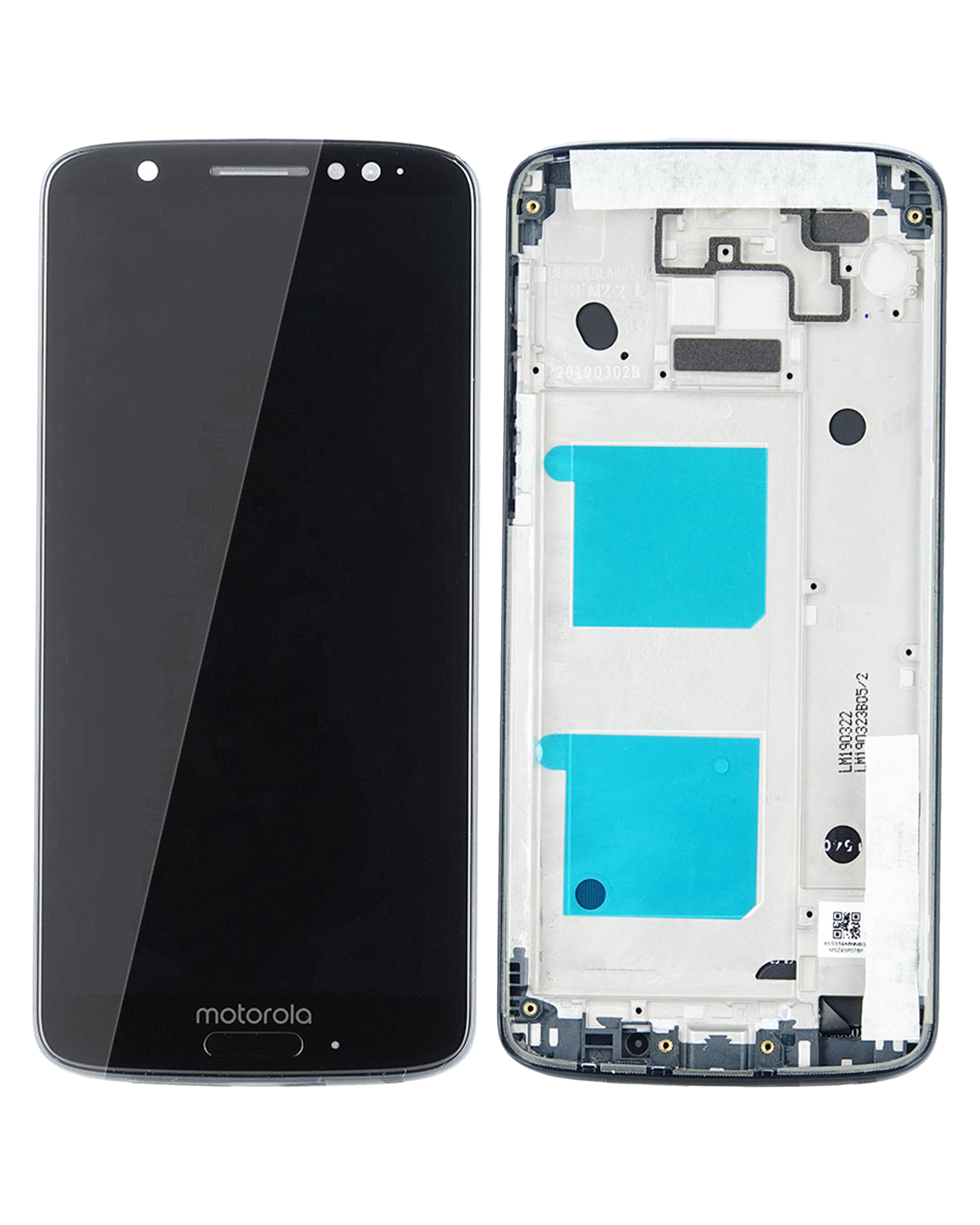 LCD Display mit Rahmen für Motorola Moto G6 (XT1925 / 2018) (Original) (Deep Indigo) – Bild 3