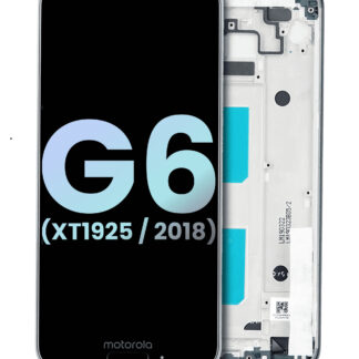 LCD Display mit Rahmen für Motorola Moto G6 (XT1925 / 2018) (Original) (Deep Indigo)