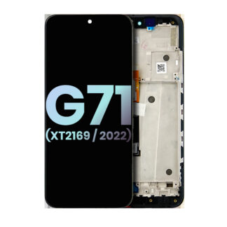 OLED Display mit Rahmen für Motorola Moto G71 5G (XT2169 / 2022) (Original)