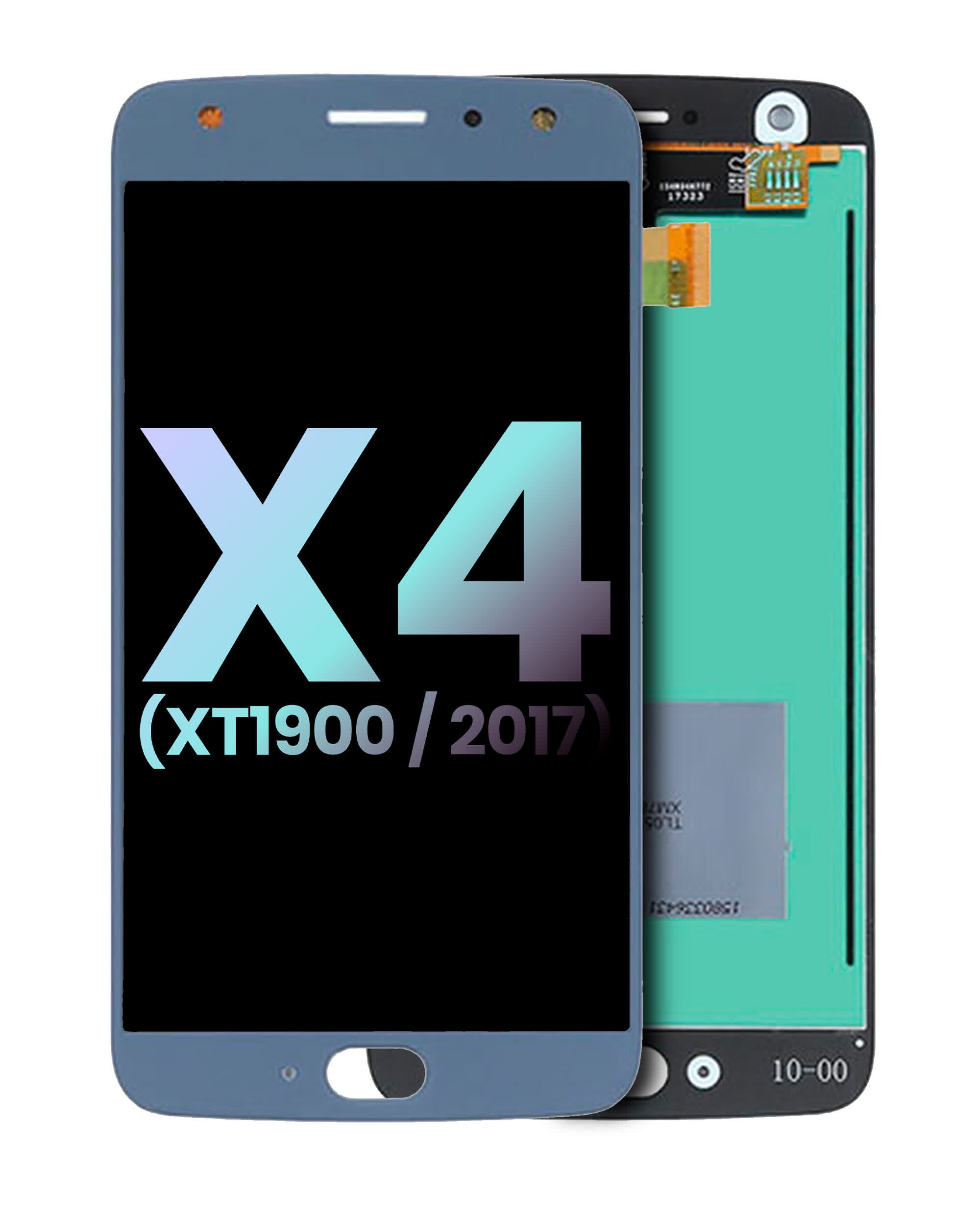 LCD Display ohne Rahmen für Motorola Moto X4 (XT1900 / 2017) (Original) (Sterling Blue)