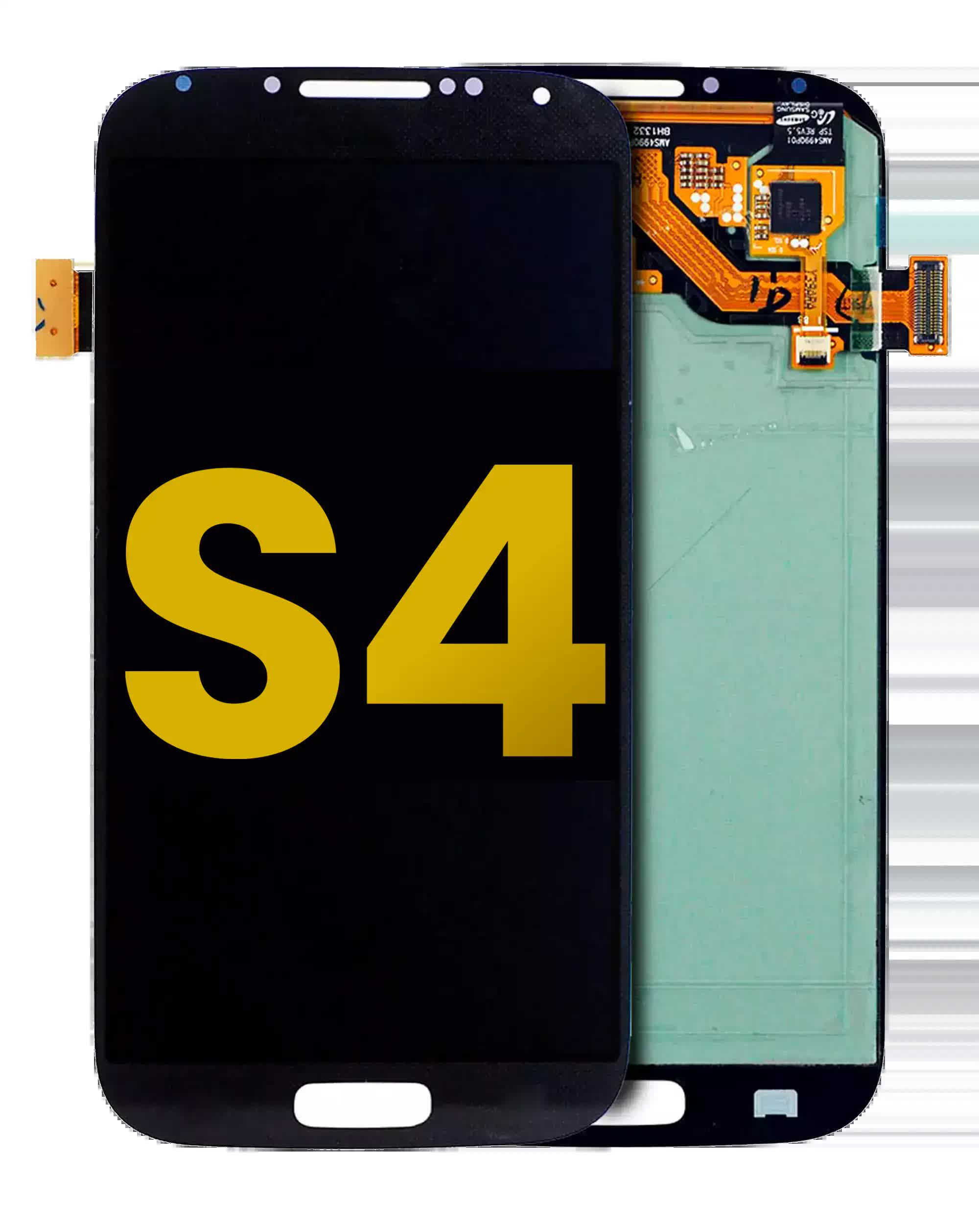 OLED Display ohne Rahmen für Samsung Galaxy S4 (professionell aufgearbeitet) (Black (Schwarz))