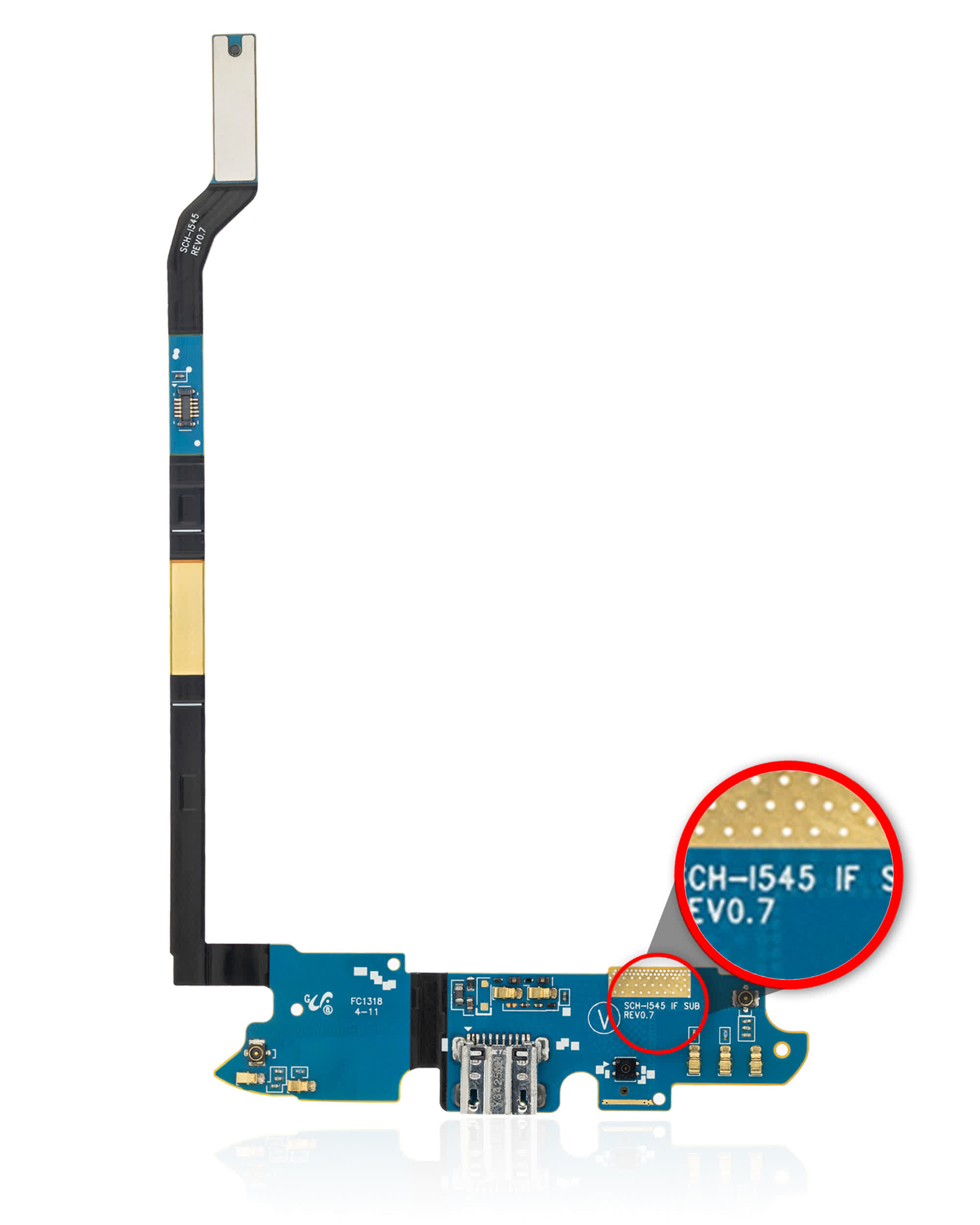 Ladebuchse Flexkabel für Samsung Galaxy S4 (i545) (Verizon)