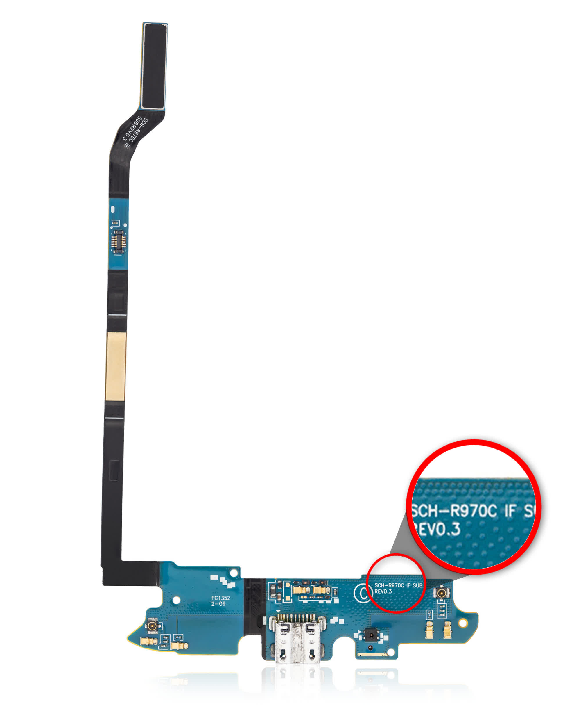 Ladebuchse Flexkabel für Samsung Galaxy S4 (R970) (US Cellular)