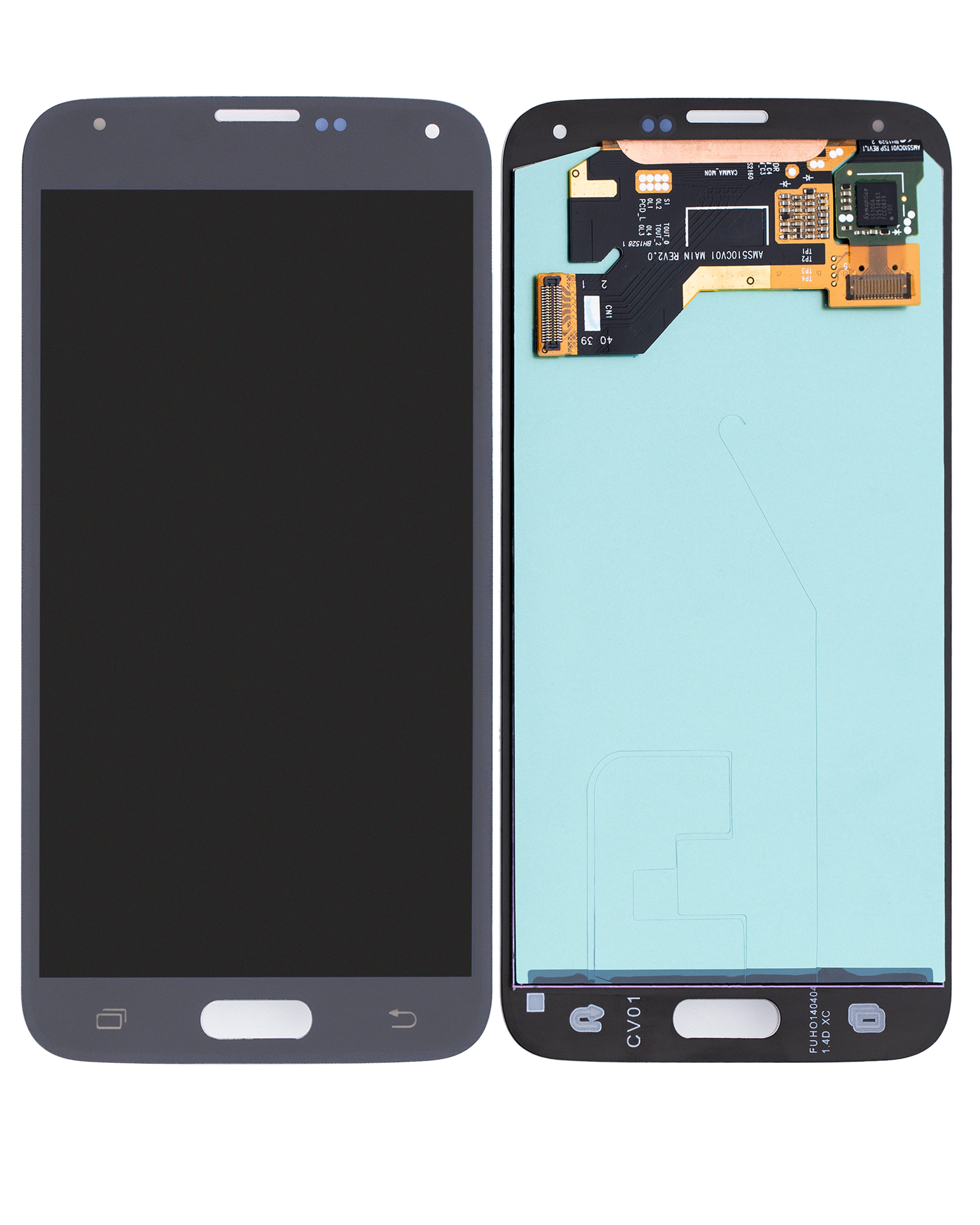 OLED Display ohne Rahmen für Samsung Galaxy S5 (professionell aufgearbeitet) (Black (Schwarz)) – Bild 2