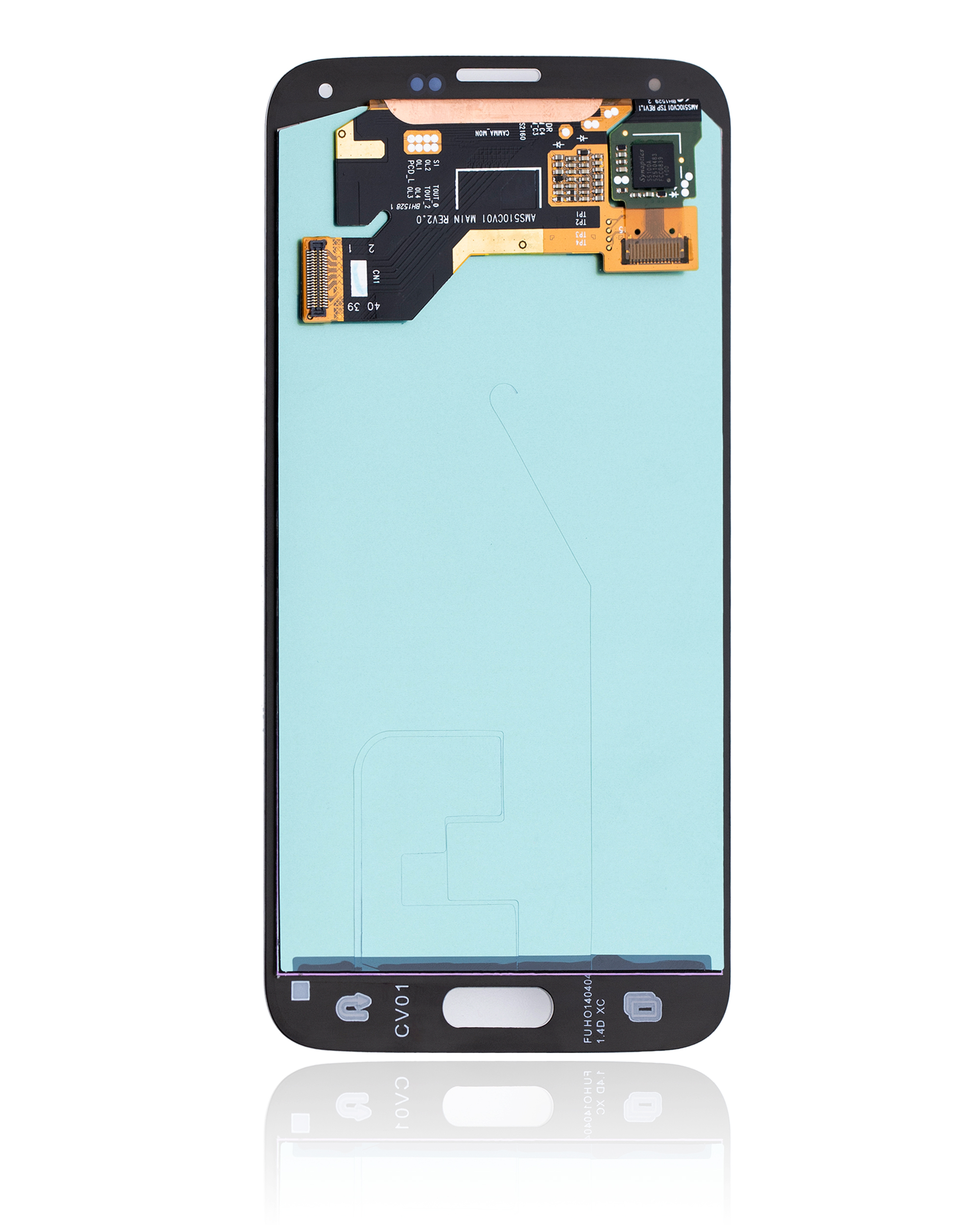 OLED Display ohne Rahmen für Samsung Galaxy S5 (professionell aufgearbeitet) (Black (Schwarz)) – Bild 3