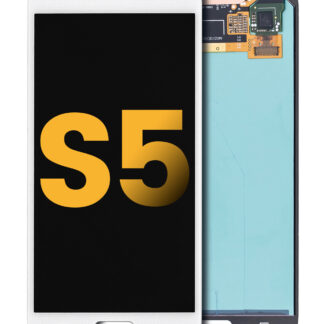 OLED Display ohne Rahmen für Samsung Galaxy S5 (professionell aufgearbeitet) (White (Weiß))