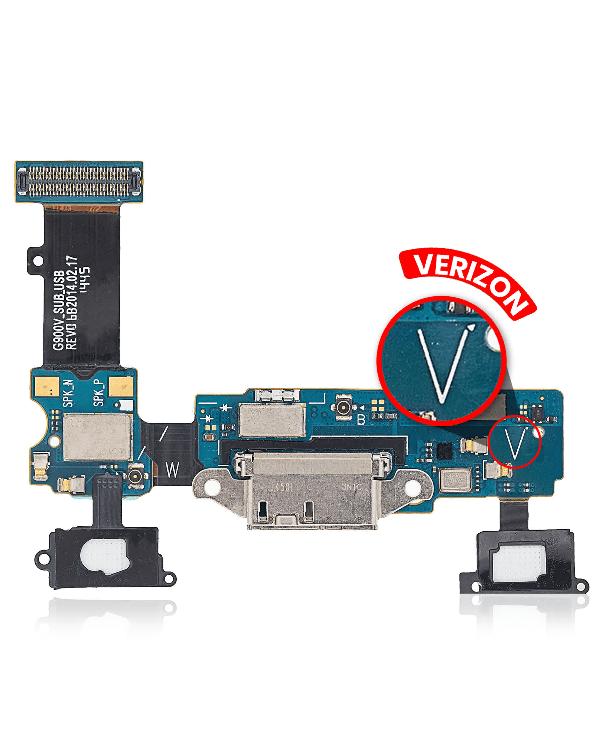 Ladebuchse Flexkabel für Samsung Galaxy S5 (G900V) (Verizon)