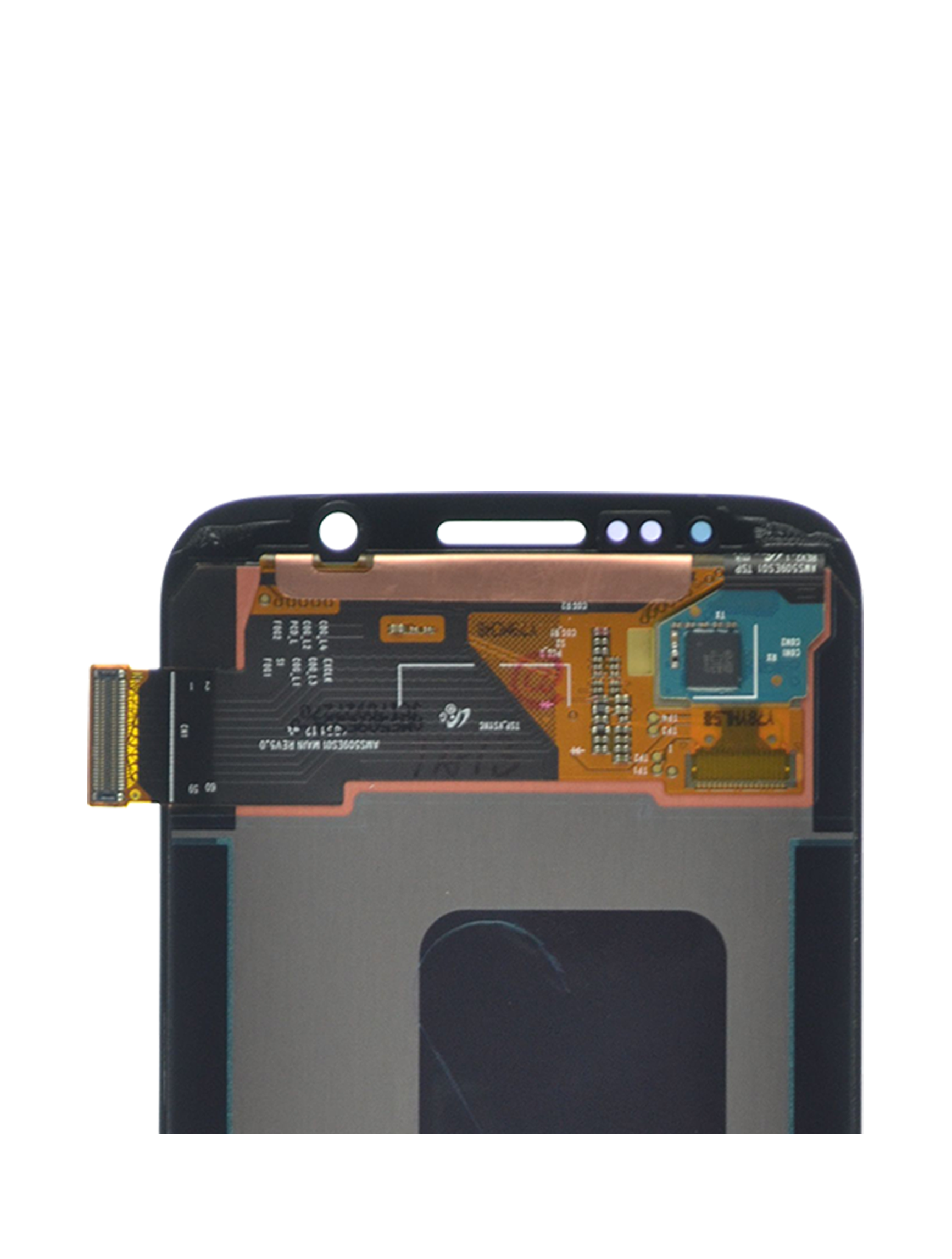 OLED Display ohne Rahmen für Samsung Galaxy S6 (professionell aufgearbeitet) (Black Sapphire (Schwarz)) – Bild 4