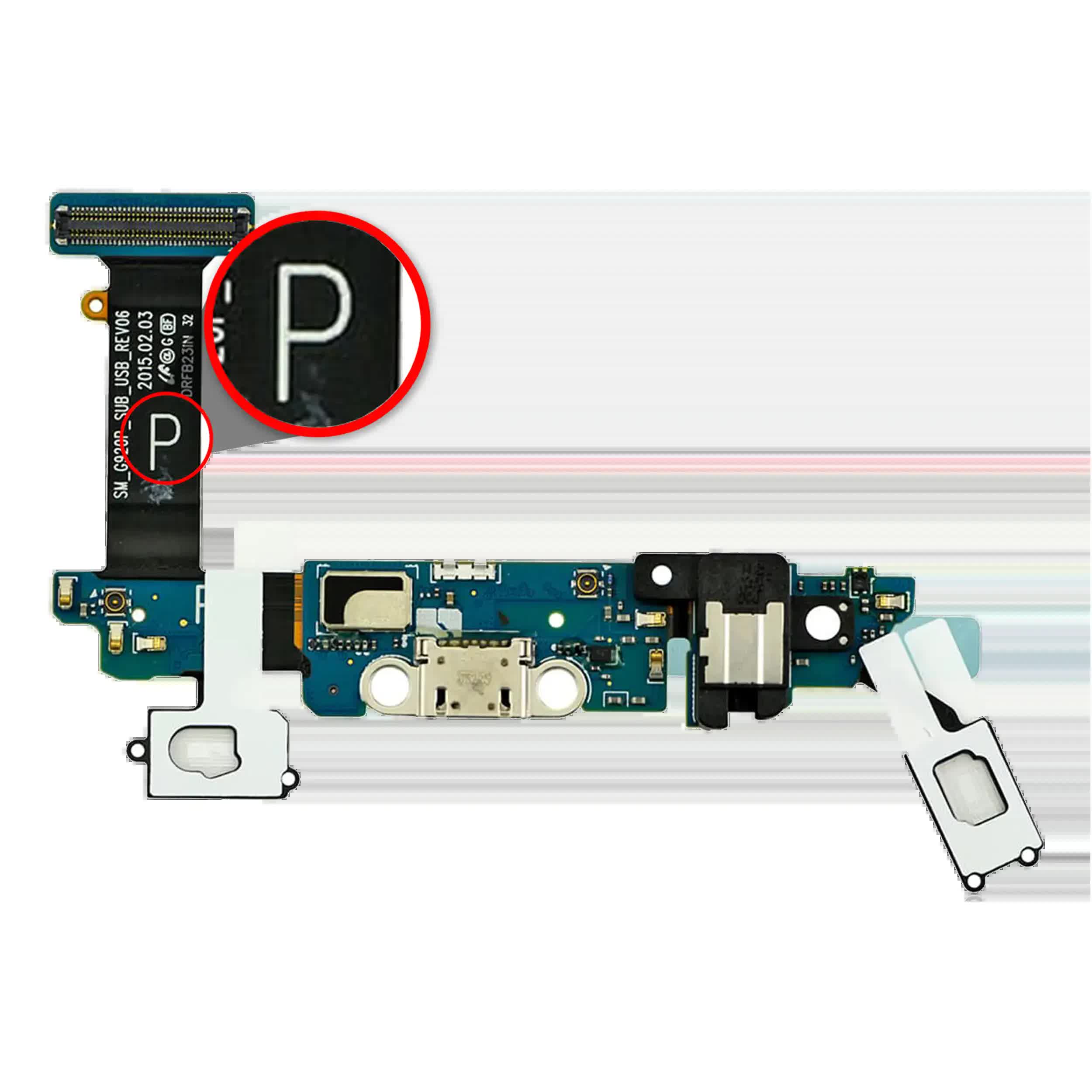 Ladebuchse Flexkabel für Samsung Galaxy S6 (G920P) (Sprint)
