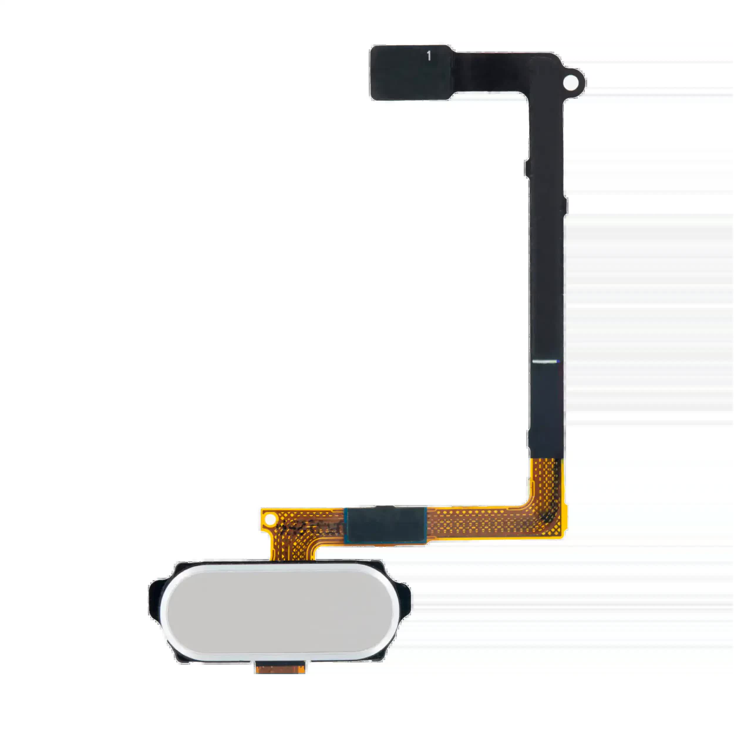 Homebutton mit Flex für Samsung Galaxy S6 (White (Weiß))