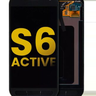 OLED Display ohne Rahmen für Samsung Galaxy S6 Active (professionell aufgearbeitet) (Gray (Grau))