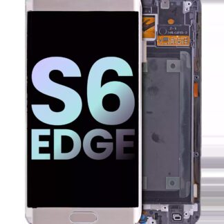 OLED Display mit Rahmen für Samsung Galaxy S6 Edge (CDMA: Verizon / Sprint) (Service Pack) (Gold)