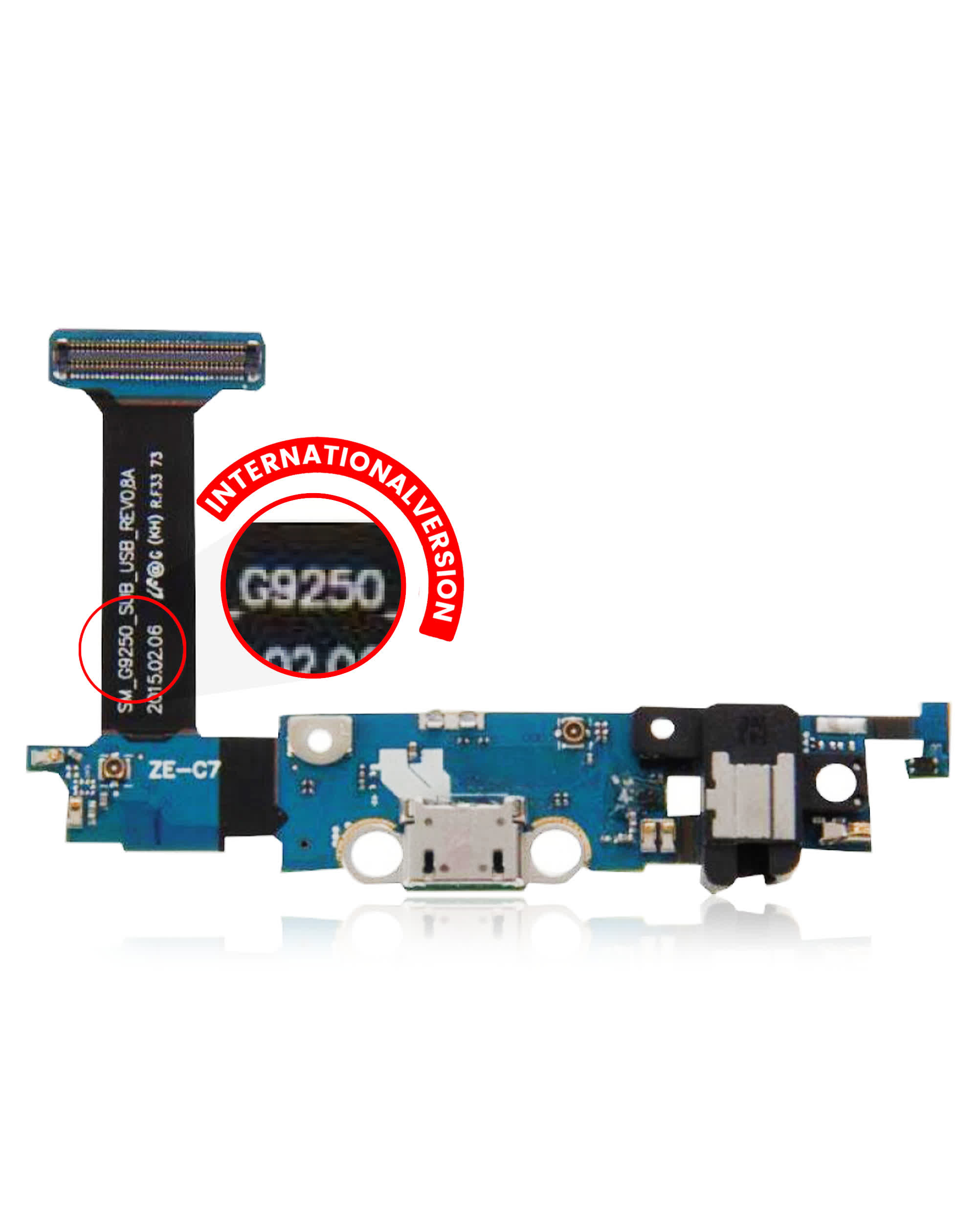 Ladebuchse Flexkabel für Samsung Galaxy S6 Edge G9250 (International Version)