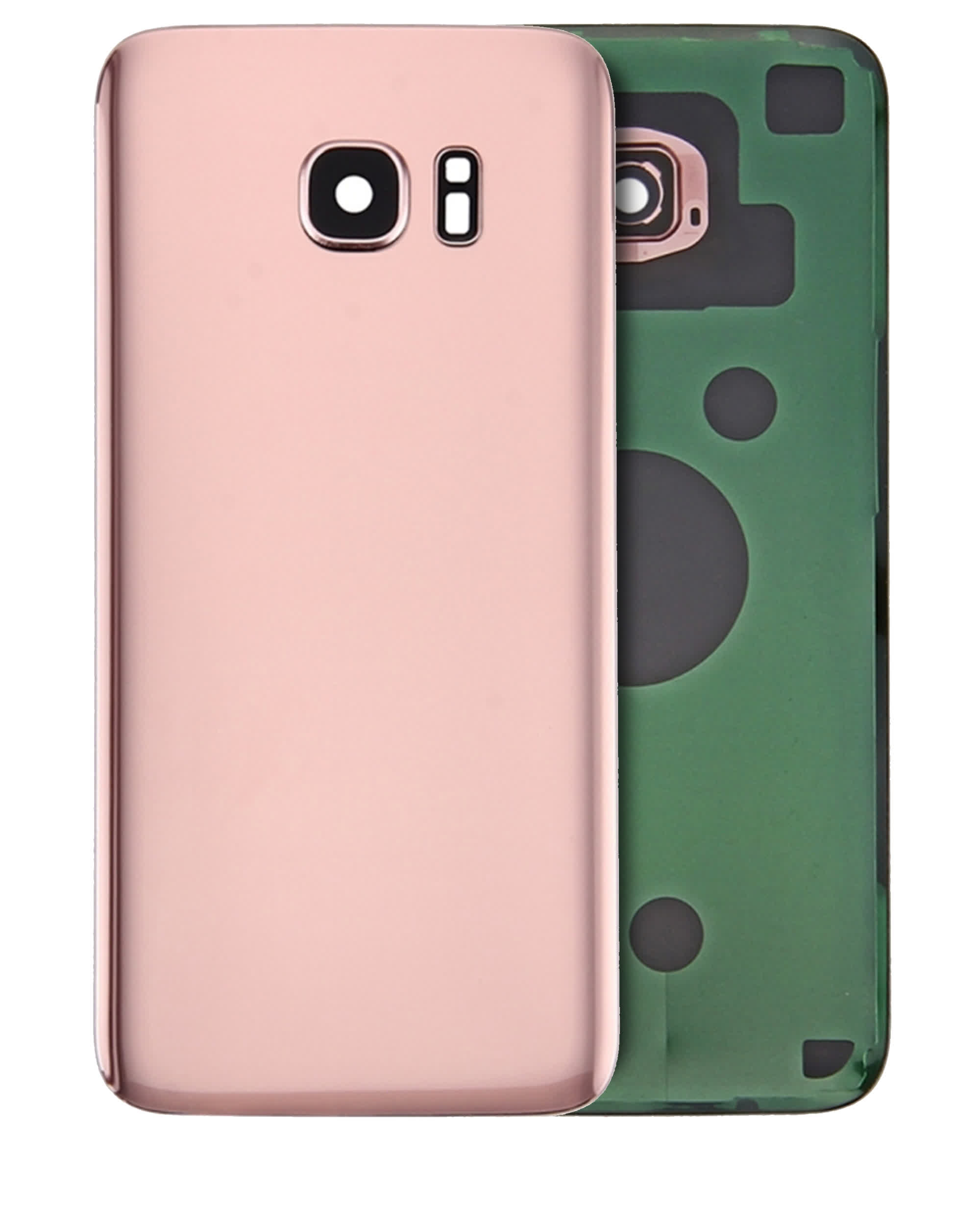 Rückdeckelglas mit Kameraglas für Samsung Galaxy S7 Edge (Service Pack) (Rose Pink)