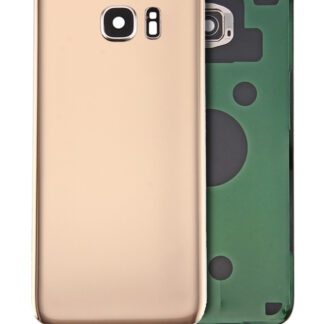 Rückdeckelglas mit Kameraglas für Samsung Galaxy S7 Edge (Service Pack) (Gold)