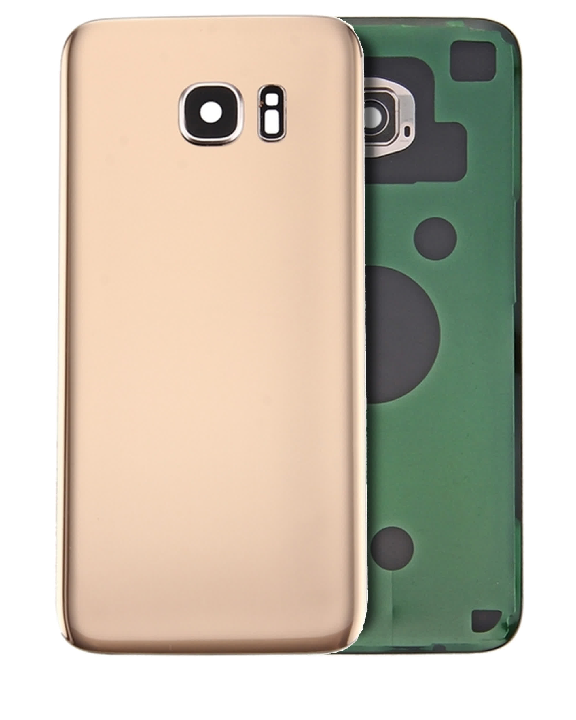 Rückdeckelglas mit Kameraglas für Samsung Galaxy S7 Edge (Service Pack) (Gold)
