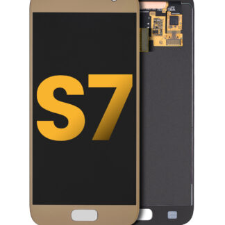 OLED Display ohne Rahmen für Samsung Galaxy S7 (professionell aufgearbeitet) (Gold Platinum)