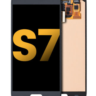 OLED Display ohne Rahmen für Samsung Galaxy S7 (professionell aufgearbeitet) (Black Onyx)