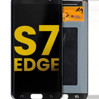 OLED Display ohne Rahmen für Samsung Galaxy S7 Edge (alle Modelle) (professionell aufgearbeitet) (Black (Schwarz))