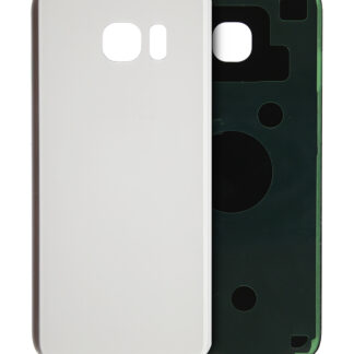 Rückdeckelglas für Samsung Galaxy S7 Edge (ausgebautes Originalteil: Grade A) (Silver (Silber))