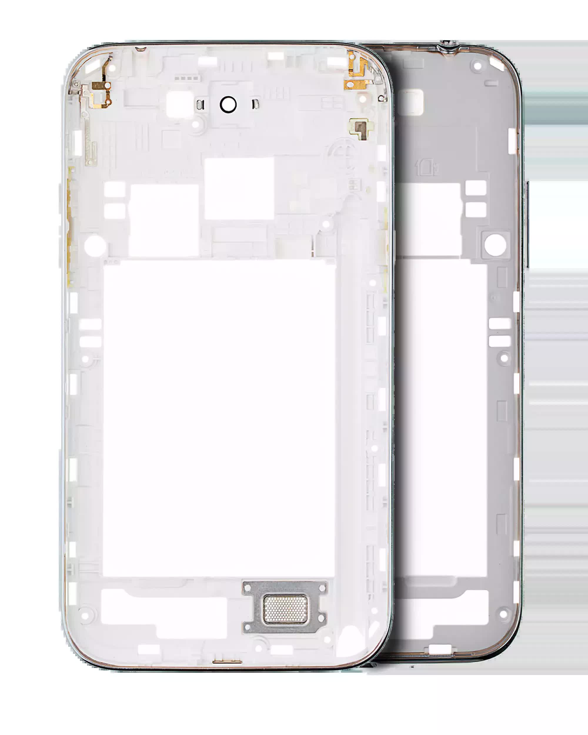 Mittelrahmen für Samsung Galaxy Note 2 (mit Kleinteilen) (White (Weiß))