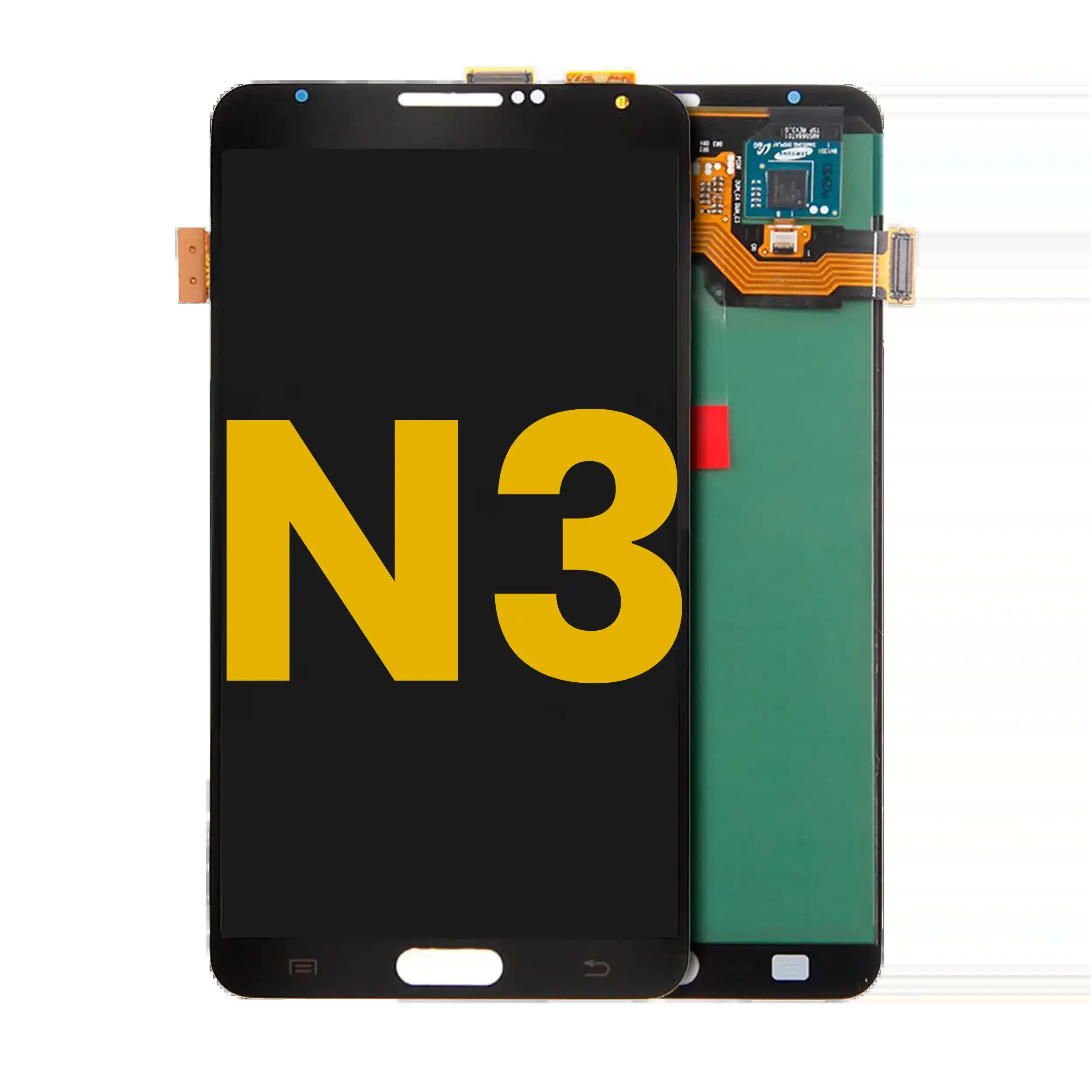OLED Display ohne Rahmen für Samsung Galaxy Note 3 (professionell aufgearbeitet) (alle Modelle) (Black (Schwarz))