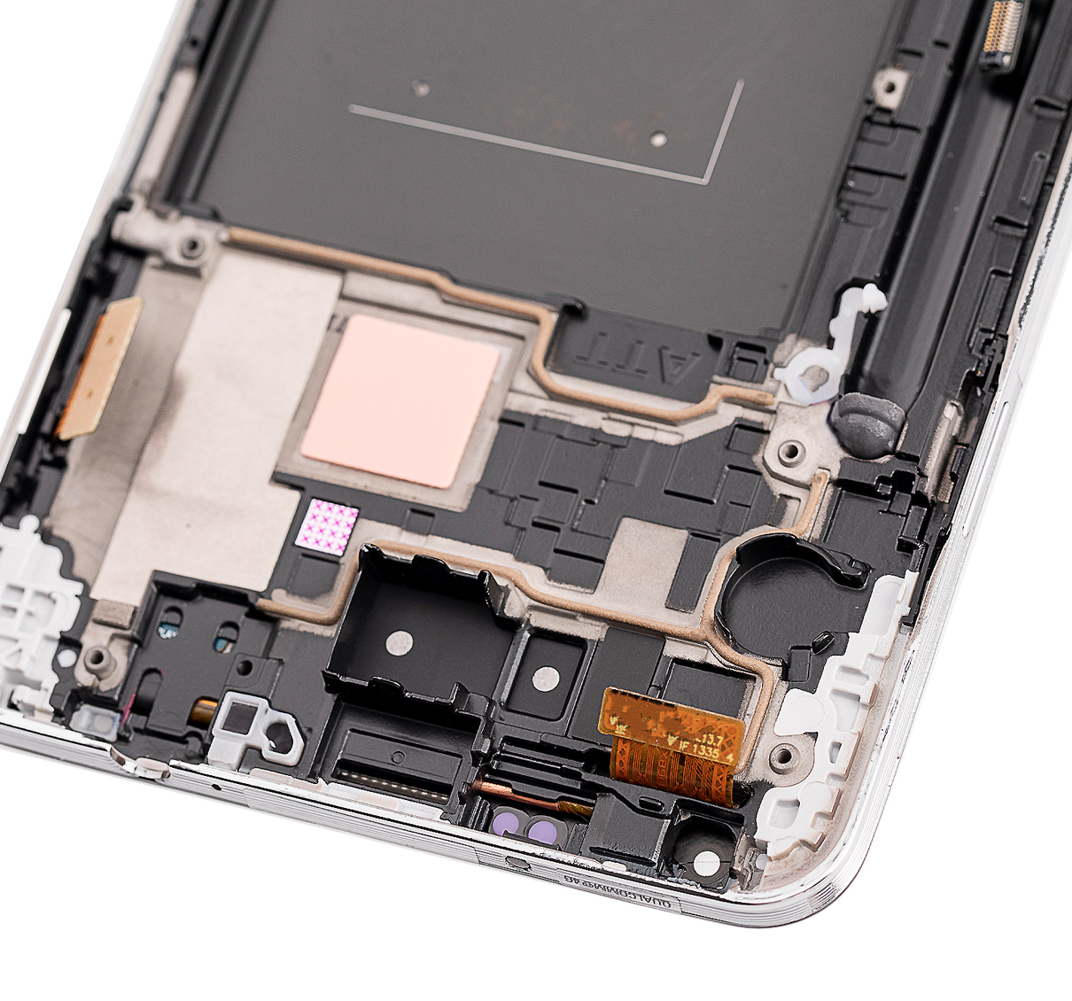 OLED Display mit Rahmen für Samsung Galaxy Note 3 (professionell aufgearbeitet) (AT&T / T-Mobile) (White (Weiß)) – Bild 2