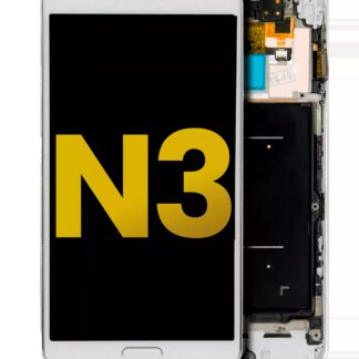 OLED Display mit Rahmen für Samsung Galaxy Note 3 (professionell aufgearbeitet) (AT&T / T-Mobile) (White (Weiß))