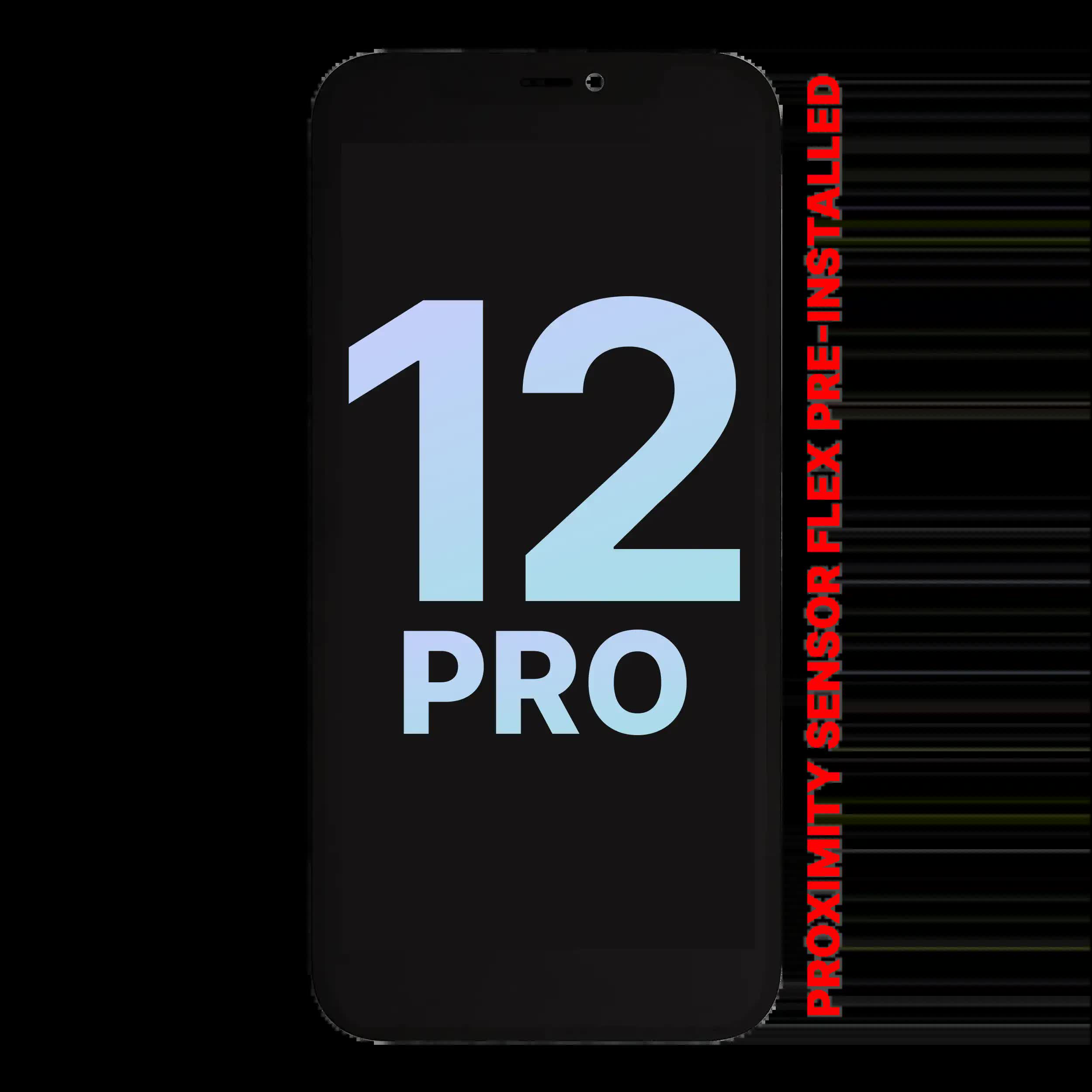 OLED Display mit Näherungssensor Flex vormontiert für iPhone 12 Pro (Service Pack)