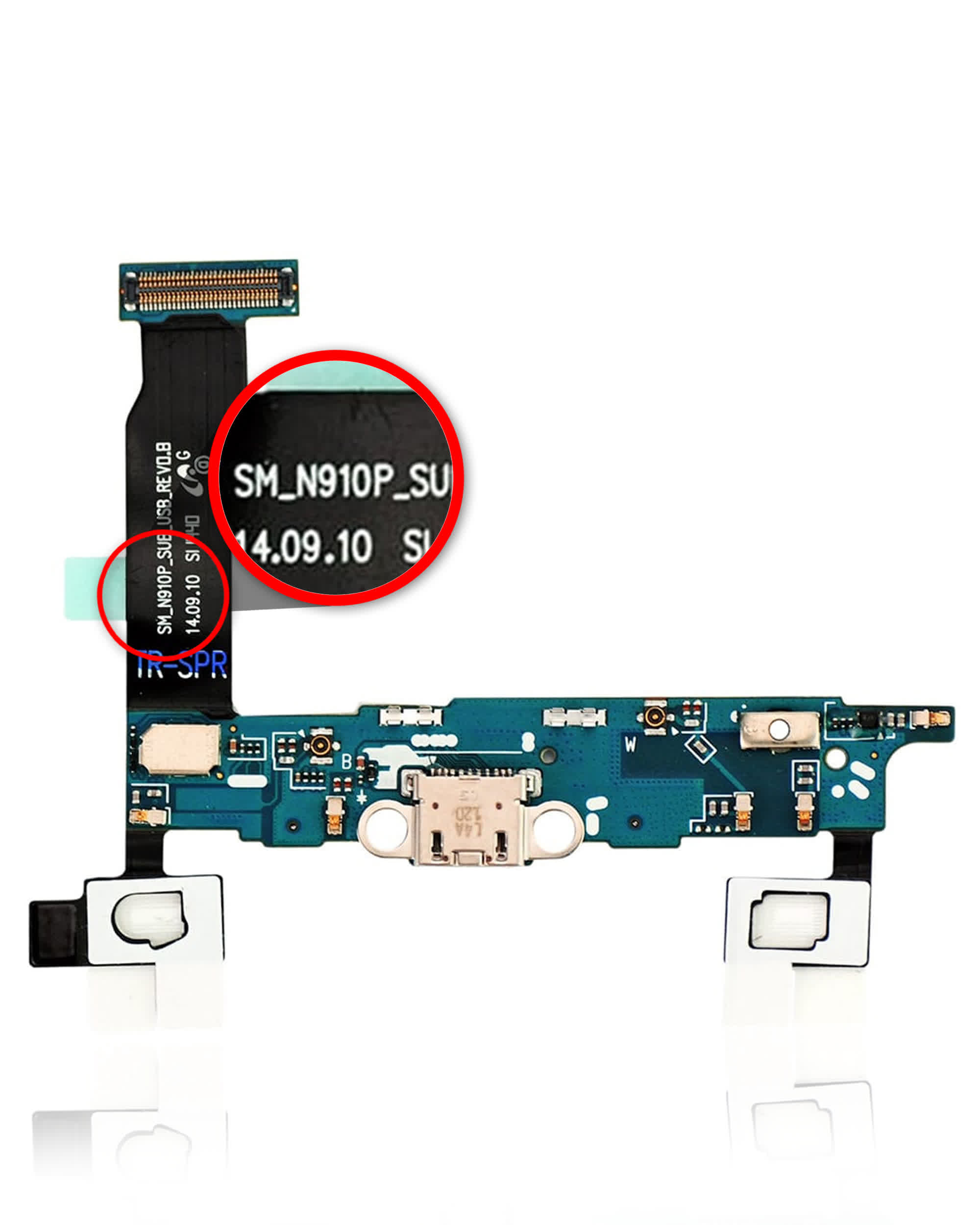 Ladebuchse Flexkabel für Samsung Galaxy Note 4 (N910P) (Sprint)