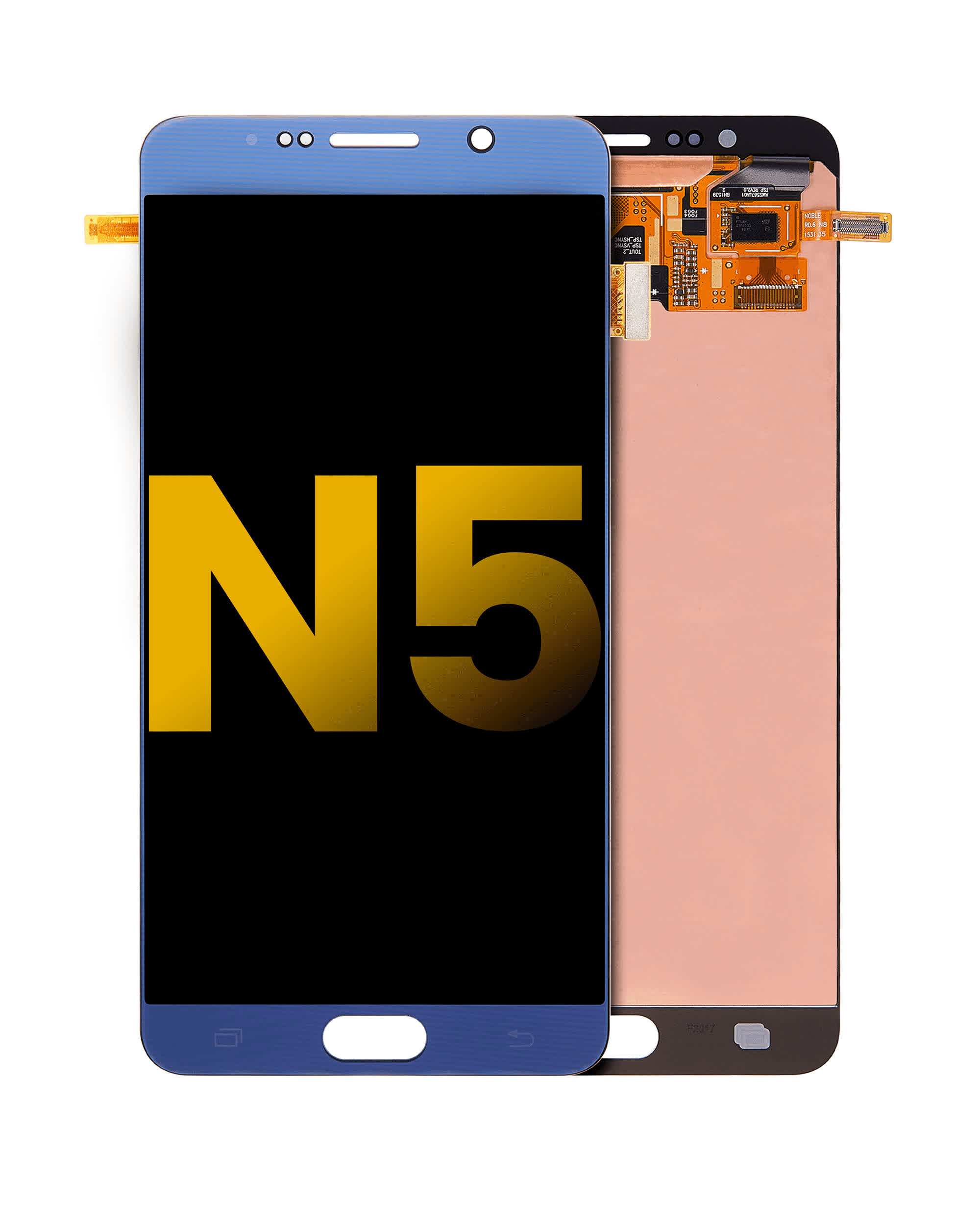 OLED Display ohne Rahmen für Samsung Galaxy Note 5 (professionell aufgearbeitet) (Black Sapphire (Schwarz))