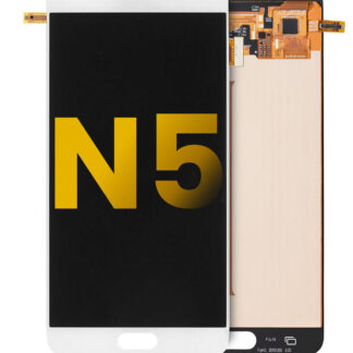 OLED Display ohne Rahmen für Samsung Galaxy Note 5 (professionell aufgearbeitet) (White Pearl)