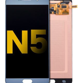OLED Display ohne Rahmen für Samsung Galaxy Note 5 (professionell aufgearbeitet) (Silver Titan)