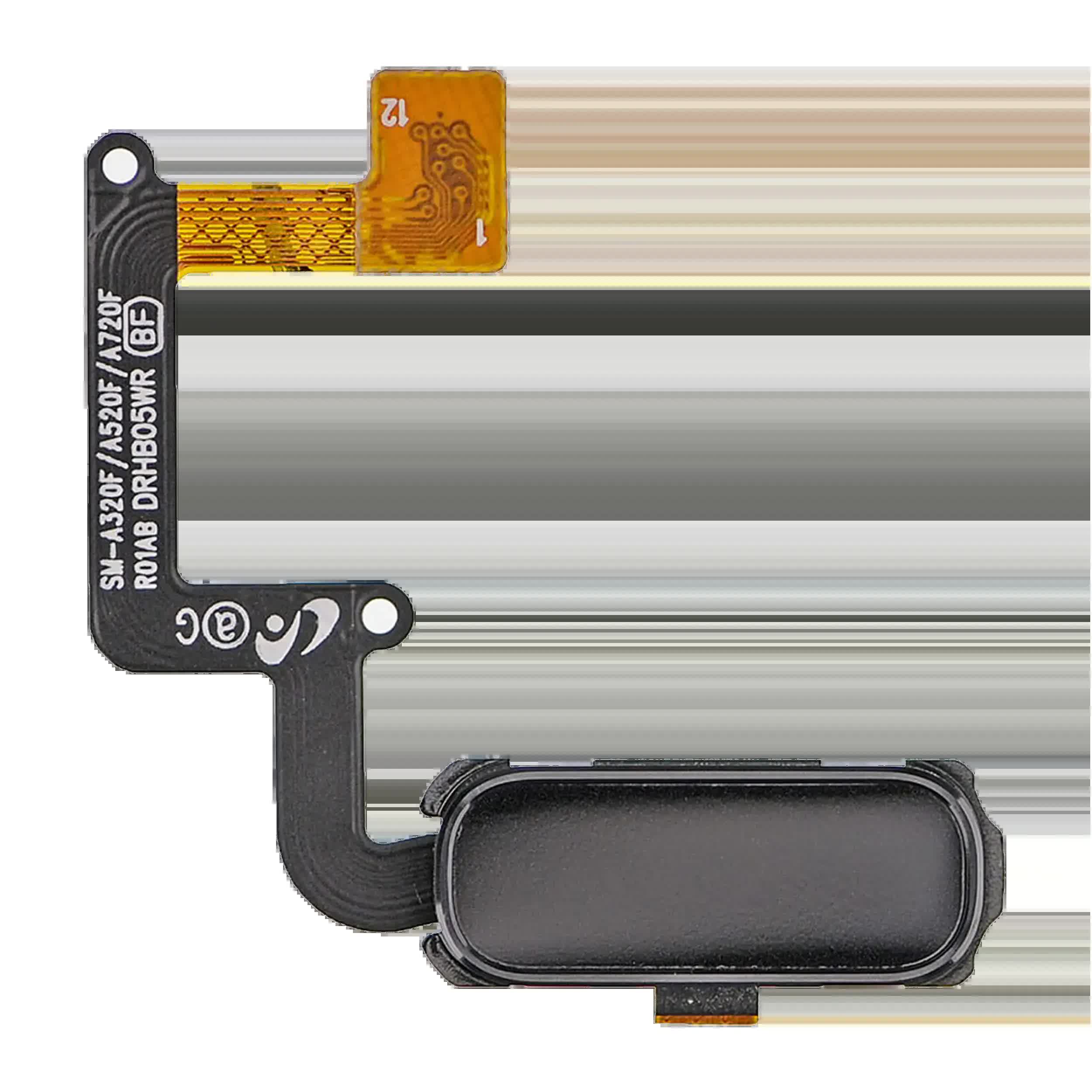 Fingerabdrucksensor mit Flexkabel für Samsung Galaxy A3 (A320 / 2017) / A5 (A520 / 2017) / A7 (A720 / 2017) (Black (Schwarz))