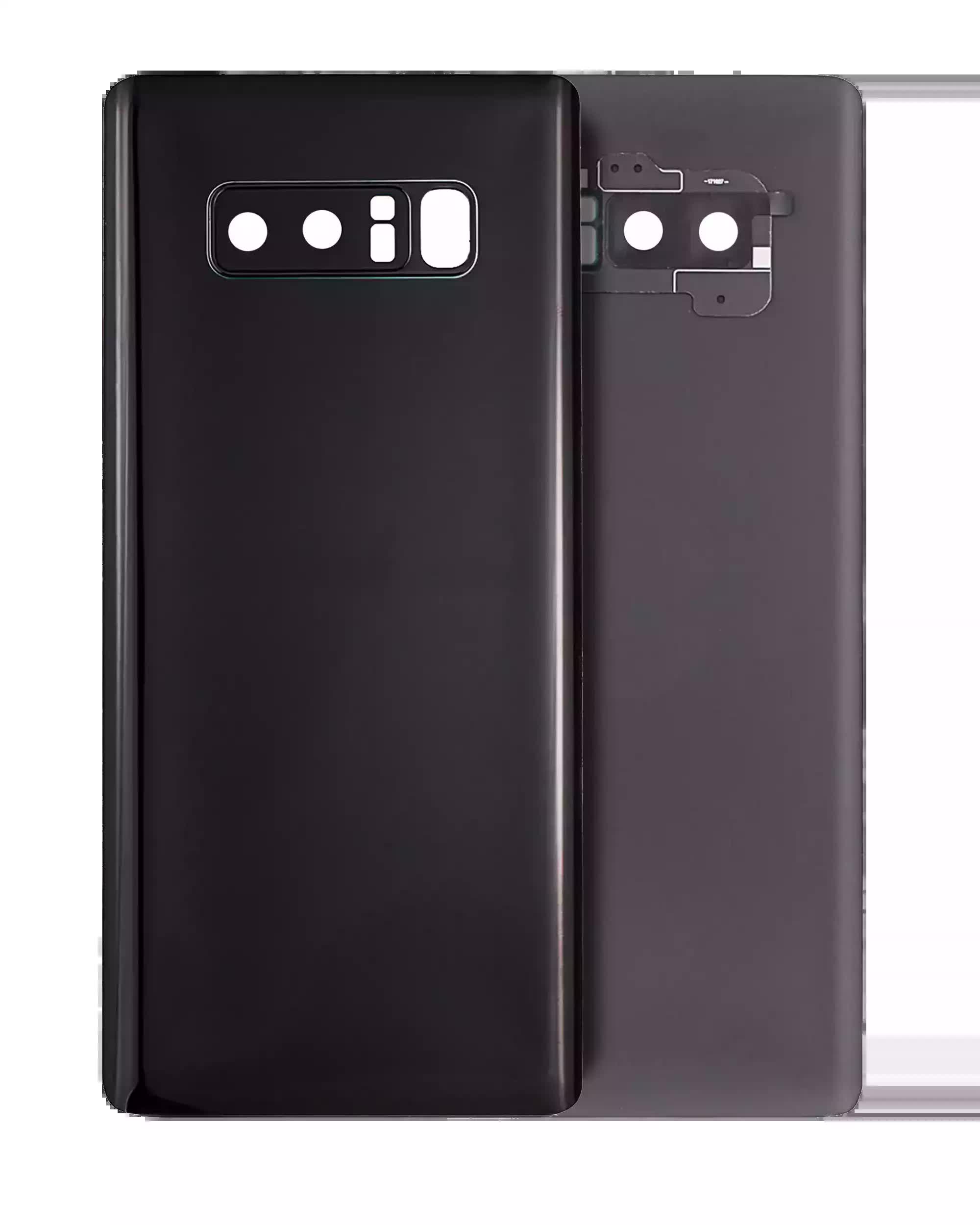 Rückdeckelglas mit Kameraglas für Samsung Galaxy Note 8 (Service Pack) (Midnight Black (Schwarz))