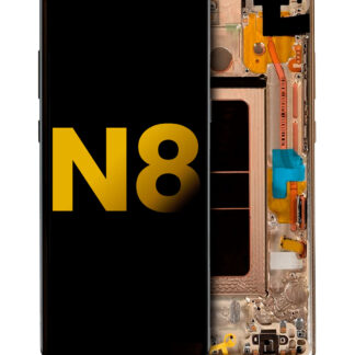 OLED Display mit Rahmen für Samsung Galaxy Note 8 (professionell aufgearbeitet) (Maple Gold)