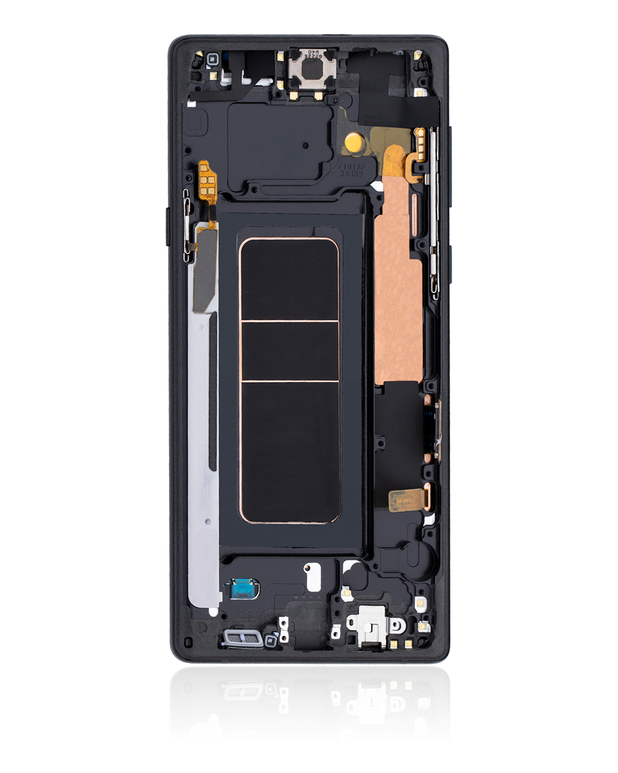 OLED Display mit Rahmen für Samsung Galaxy Note 9 (professionell aufgearbeitet) (Midnight Black (Schwarz)) – Bild 3