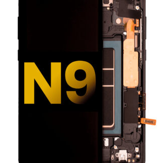 OLED Display mit Rahmen für Samsung Galaxy Note 9 (professionell aufgearbeitet) (Midnight Black (Schwarz))